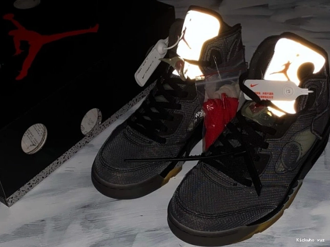 Air 5 x CT8480-001 Jordan Off-White Black 0629